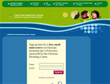 Tablet Screenshot of christianparentingcenter.com